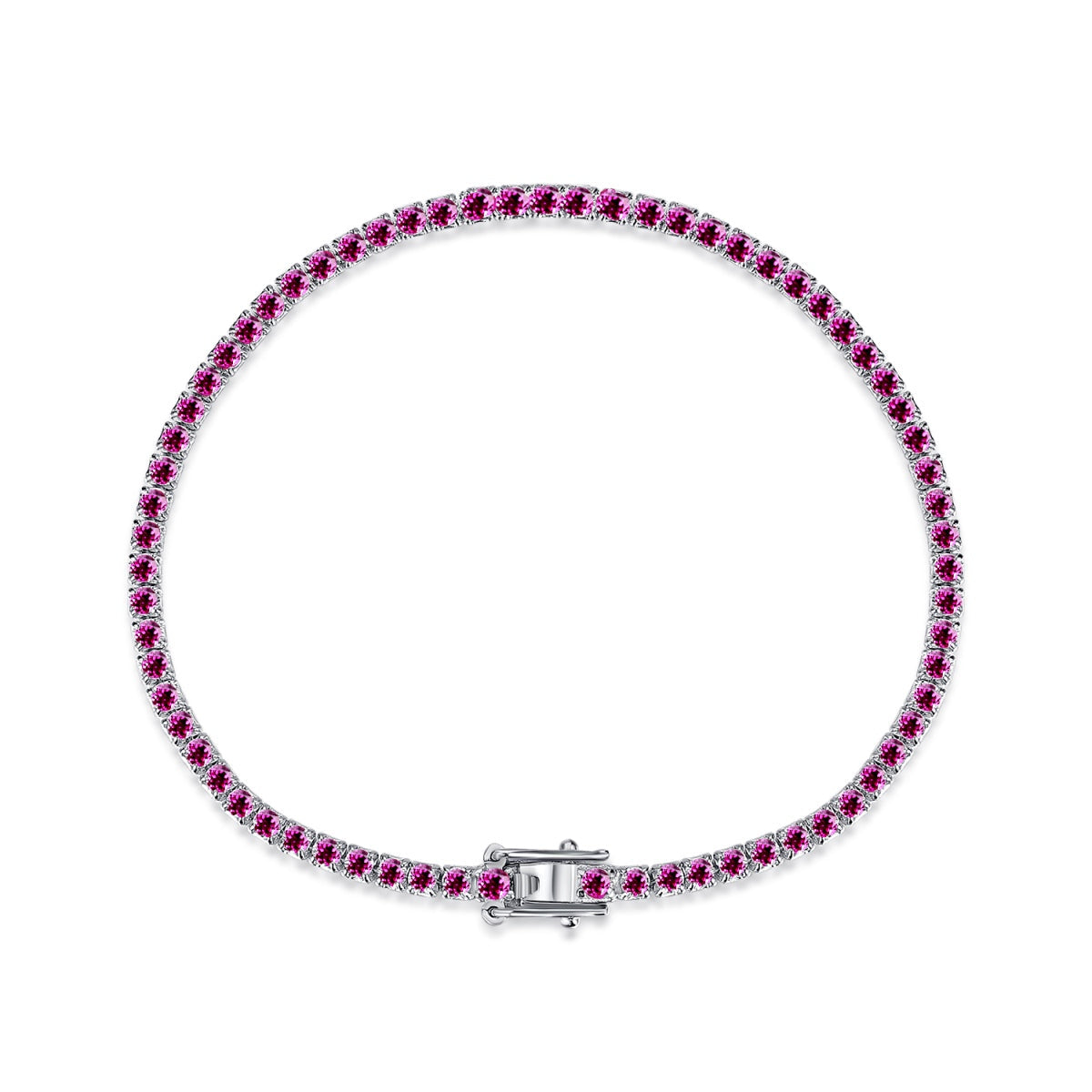 [Vivid Aurora]Dazzling Colorful Round Cut Daily Bracelet