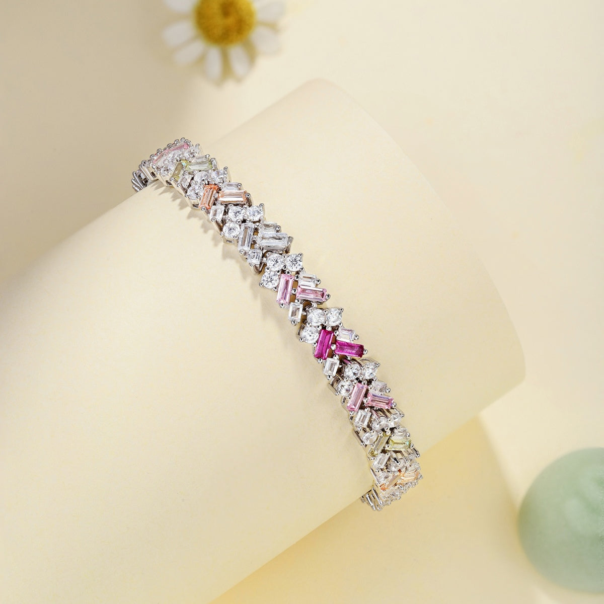 [Vivid Aurora]Dazzling Unique Multi Shape Daily Bracelet