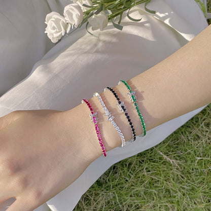 [Vivid Aurora]Radiant Colorful Round Cut Party Bracelet