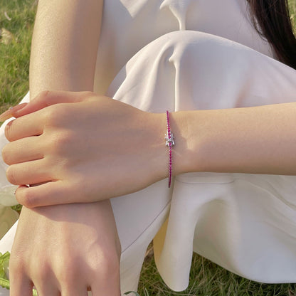 [Vivid Aurora]Radiant Colorful Round Cut Party Bracelet