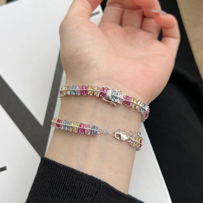 [Vivid Aurora]Sparkling Exquisite Multi Cut Party Bracelet